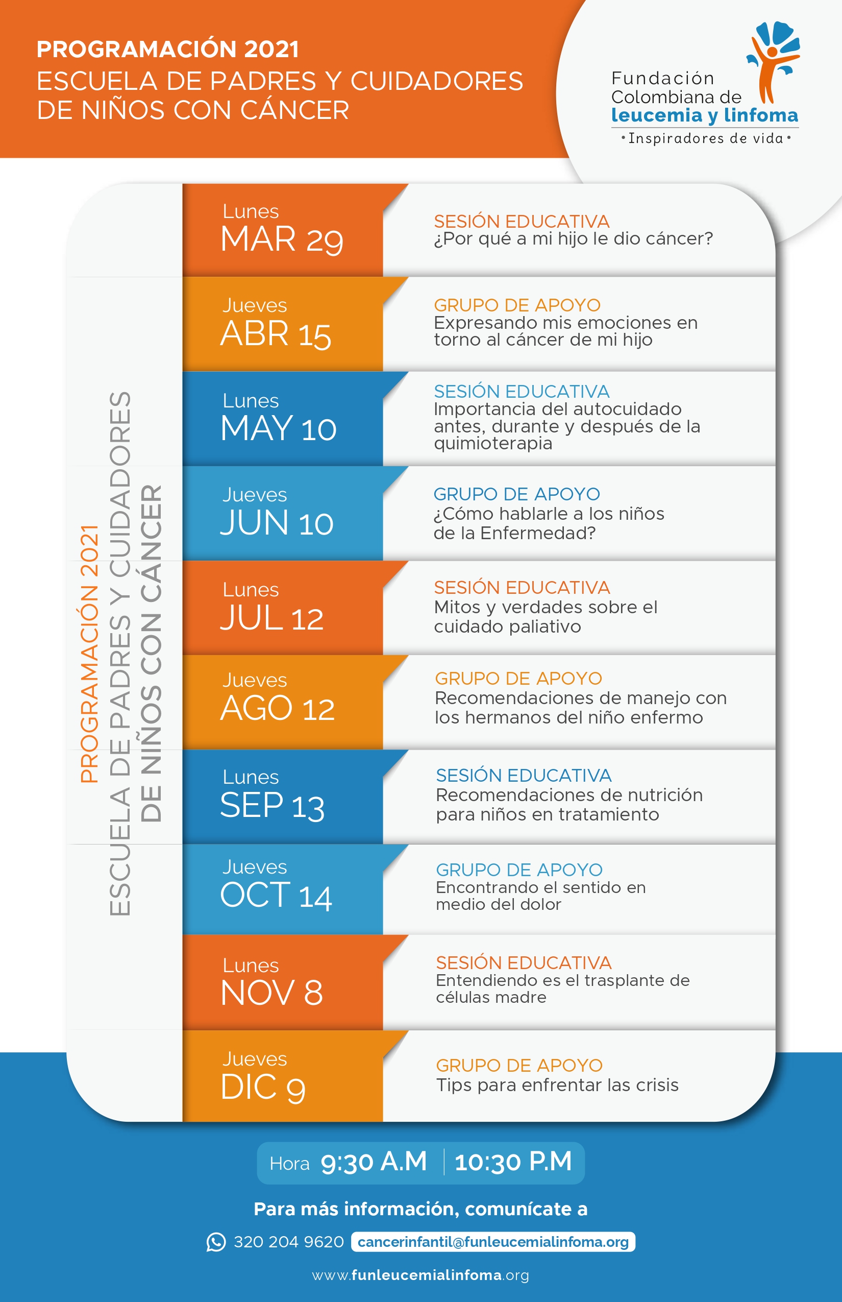 Programación Escuela Padres 2021